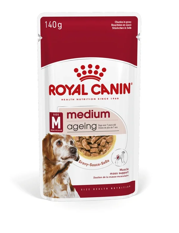 10 x ROYAL CANIN Medium Ageing 10+ Gravy 140g