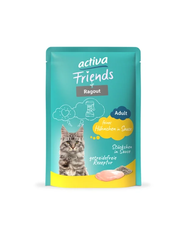 12 x activa Friends Adult Ragout Huhn 85g