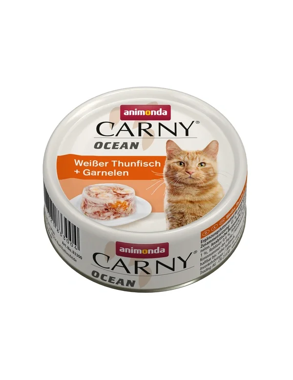 12 x Carny Adult Ocean Weißer Thunfisch + Garnelen 80g