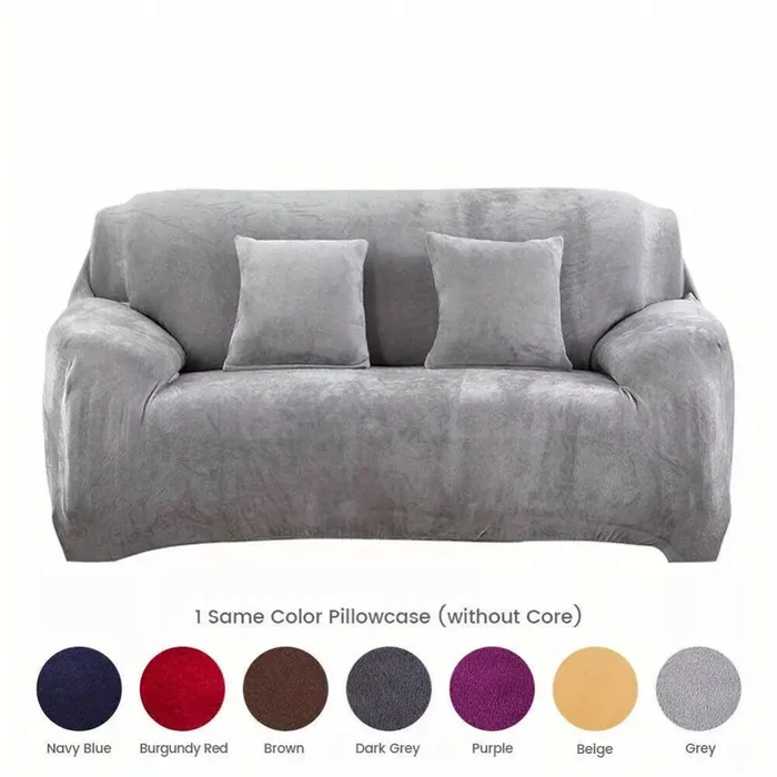 2 Sitzer Schonbezug Samt Sofa Couch Abdeckungen