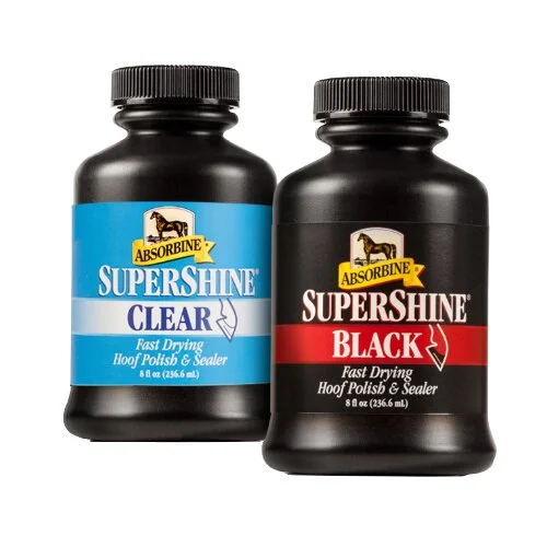 Absorbine SuperShine schwarz 237ml für spiegelblanke Hufe beim Pferd