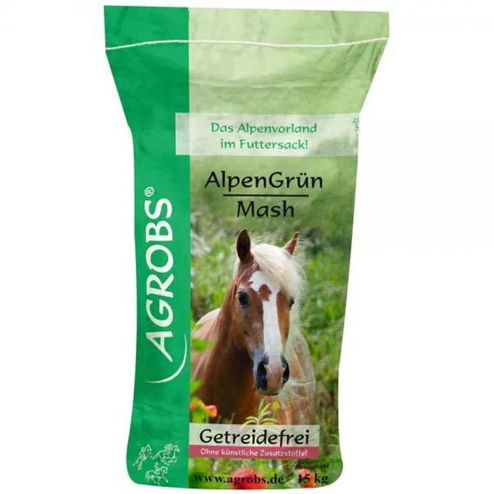 Agrobs Alpengrün Mash für Pferde 5kg Nachfüllbeutel