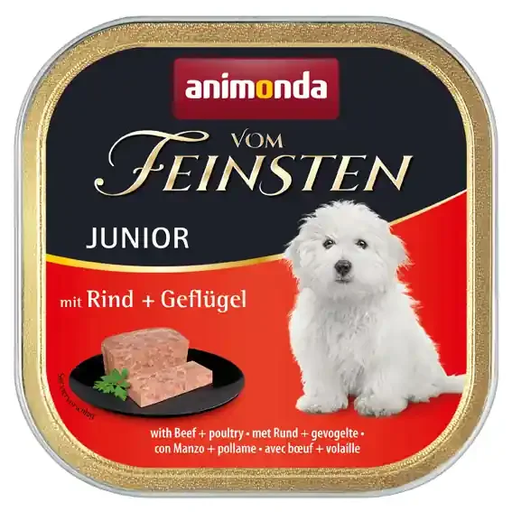 Animonda Vom Feinsten Junior mit Rind & Geflügel 150gx22